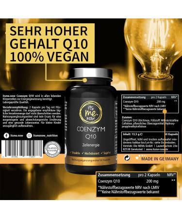 Q10 Capsules High Dose - 60 x 100mg | Natural Coenzyme Q10 by Itsme.now | 2-Month Supply with High Bioavailability - Buy Online on GoSupps.com