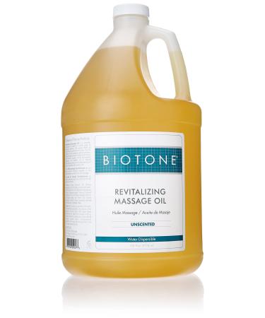 Biotone Revitalizing Massage Oil Unscented, 128 Ounces (1 Gallon) 128 Fl Oz (Pack of 1)