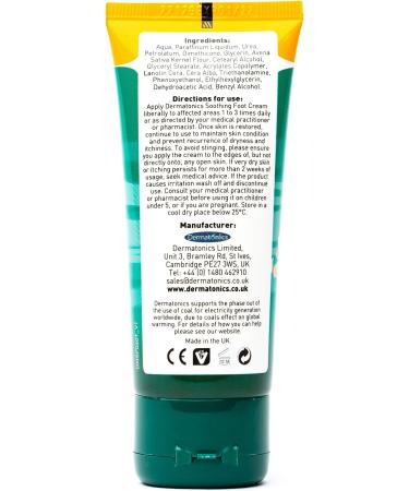 Dermatonics 10% Urea Foot Cream with Manuka Honey - Moisturizes, Soothes, and Repairs Dry Skin on Feet, Elbows, and Hands - 2 oz. Tube - Buy Online on GoSupps.com