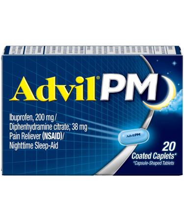 Advil PM Pain Reliever/Nighttime Sleep-Aid 200mg