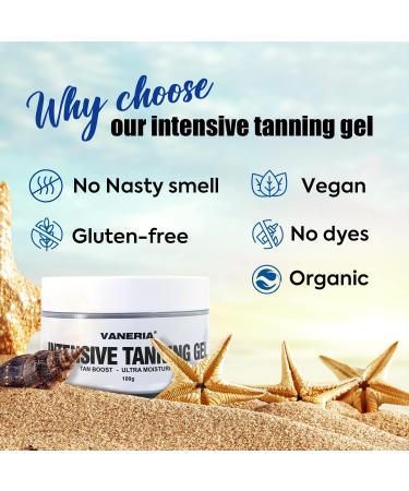VANERIA Self Tanner Gel Medium Brown | Instant Sunless Tanning with Natural Ingredients | 100g - Buy Online on GoSupps.com