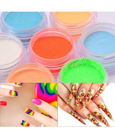 Duufin 54 Colors Nail Pigment Powder - Glitter Nail Powder for DIY Nail Art Decoration - Buy Online on GoSupps.com