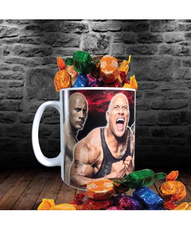 Dwayne Johnson Celebrity Icon Mug with Choice of Sweets Gift - Buy Online on GoSupps.com
