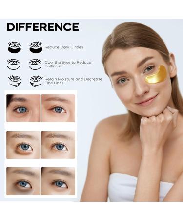 Under Eye Patches - 30 Pairs | 2% Haloxyl 24K Gold Masks | Diminish Dark Circles & Puffiness | Anti-Aging Collagen-Enriched Eye Care - Buy Online on GoSupps.com