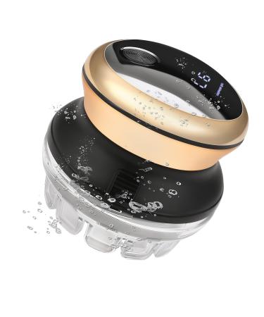 KEMEI Hair Clipper for Men Circular Cordless Hair Trimmer Self-Haircut Kit Rechargeable LED Display Gold - Buy Online on GoSupps.com