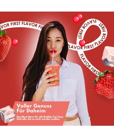 Onha Bubble Tea Pearl Set - 3 Skin Pack Popping Boba - 100% Vegan & Gluten-Free - Ready to Serve Strawberry Peach Apple Flavors - 270g Each - Buy Online on GoSupps.com