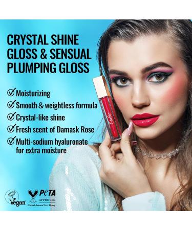 Oulac 3D Hydra Lip Gloss Orange - Plumping Lip Gloss Moisturizing Liquid Lipstick | Transparent Lip Oil Gloss | Enriched with Rose Extract | Vegan Formula 4.5ml (S06) - Buy Online on GoSupps.com