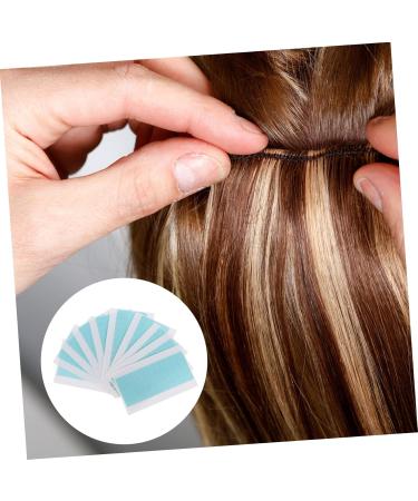 Didiseaon Double Sided Extension Tape 10 Sheets double sided pu curly human hair wig film Label Headband Reissue block extension belt Tape for Hair Extension double sided tape extend glue - Buy Online on GoSupps.com