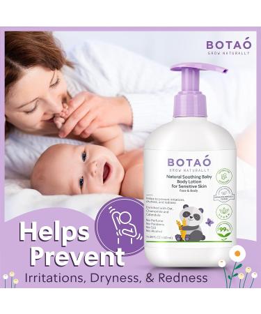 BABY Natural Soothing Body Lotion for Sensitive Skin | Oat, Chamomile & Calendula | 99% Natural | Vegan | Face & Body - Buy Online on GoSupps.com