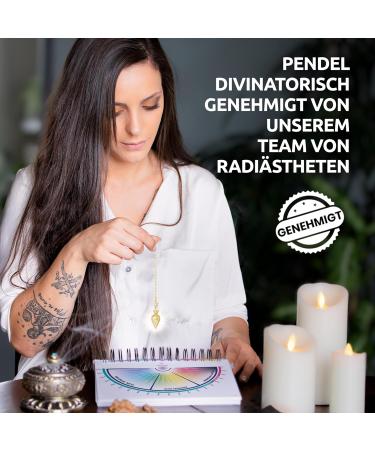 Esoteric Pendulum Golden Drop | Universal Metal Pendulum for Geobiology Reiki Divination & Radionics - Shop Now! - Buy Online on GoSupps.com