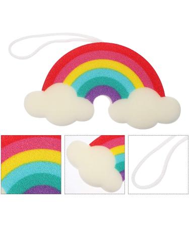 Frcolor 2pcs Kids Bath Sponge Balls - Super Absorbent Rainbow Shower Cleaners for Toddlers & Children | Body Peeling Spa Essentials - Buy Online on GoSupps.com