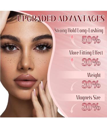 GEMERRY 2 Pair Magnetic Eyelashes Natural Look Magnetic Lashes No Glue or Eyeliner Needed Magnetic Lashes Reusable Magnetic Eyelashes with Applicator B01 - Buy Online on GoSupps.com