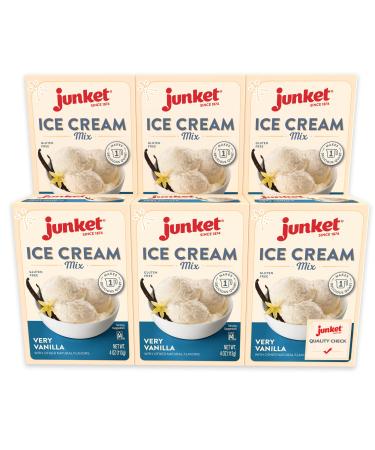 Junket Ice Cream Mix Very Vanilla, 4 Ounce (Pack of 6)