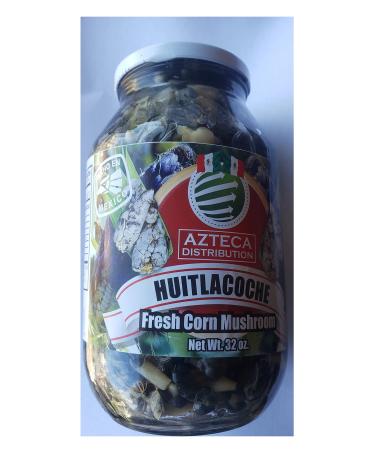 Huitlacoche 32 Oz in a Jar Corn Mushrooms