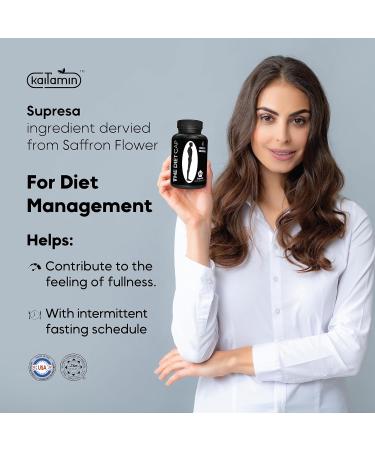 Kaitamin Diet Cap - Herbal Supplement for Energy Regulation & Weight Management - 90 Capsules with Slendacor, Supresa, Moringa, Curcuma & Saffron Extract - Buy Online on GoSupps.com