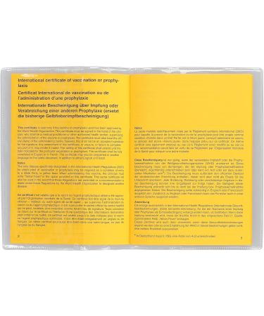 Mumbi 2x Vaccination Pass Cover - Transparent ID Protection Bag for All Vaccination Cards (2015+) - Secure Your Vaccination ID - Buy Online on GoSupps.com