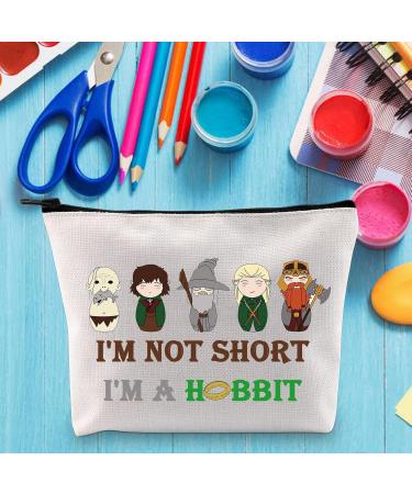 Levlo Hobbit Movie Cosmetic Bag - Perfect Gift for Hobbit Fans | 'I'm a Hobbit' Zipper Makeup Bag - Buy Online on GoSupps.com