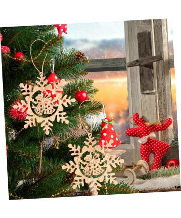 COHEALI 1 set Decorative Graffiti Themed Design Suspending Pendants Chip Pendant Painting Christmas Beige 7.80X7.80X0.20CM - Buy Online on GoSupps.com