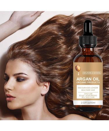 Organic Hair Oil Hair Growth Oil 60ml Nourishing Natural Argan Oil Non Greasy Hair GrowthSe Rum With Natural Ingredient Strengthening Hair Oil For Damaged Hair Daily Use Scalp Moisturizing - Buy Online on GoSupps.com