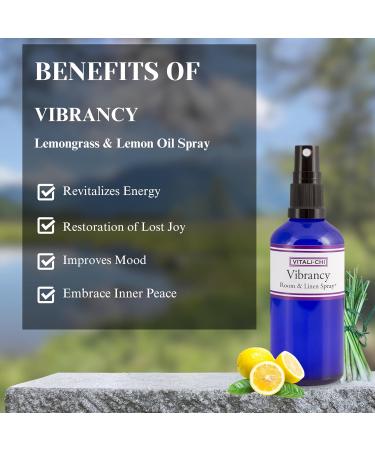 Vitali-Chi Vibrancy Essential Oil Spray with Lemongrass and Lemon | for Energy Boost Relaxation & Peace | Air Freshener Aura & Room Spray with Refreshing & Soothing Aroma - 100 ml - Buy Online on GoSupps.com
