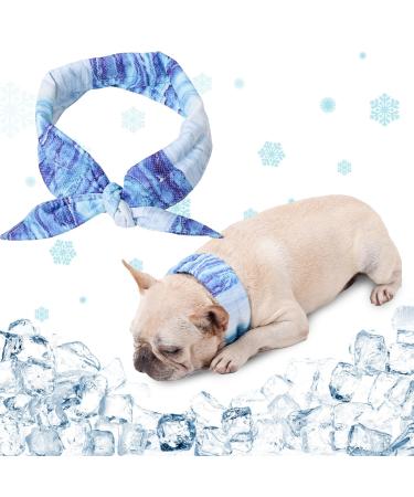 Hjumarayan cooling collar for dogs continuously cooling neckerchief stylish heat discharge bandana dog adjustable cooling collar dog suitable for cold dogs in summer l