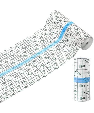 Hion Tattoo Aftercare Waterproof Bandage Transparent Film Dressing 6 Inch x 5.5 Yard Roll Tattoo Cover Up Tape Second Skin Adhesive Bandage Waterproof Wound Cover for Swimming Shower Shield Roll - 6 Inch x 5.5 Yard