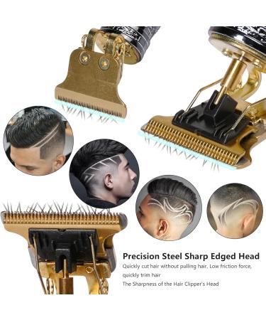 Hair Clipper with Earpick Accessories Professional Cordless Hair Trimmer Barber Trimmer Rechargeable T Type Classical Sculpting Texture Hair Trimmer Hair Clippers - Buy Online on GoSupps.com