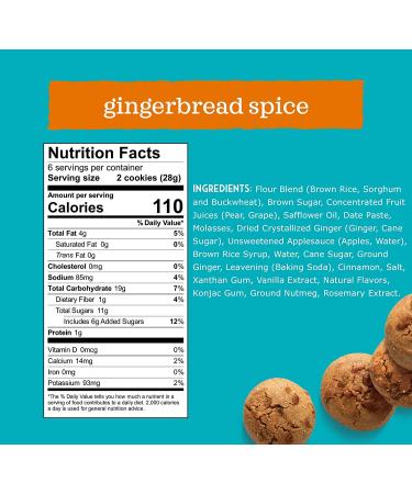 Enjoy Life Foods Gingerbread Spice Soft Baked Cookies - Soy Free, Dairy Free, Non GMO, Gluten Free, Vegan, Nut Free - 6 Boxes, 6 Ounce (Pack of 6) - Buy Online on GoSupps.com
