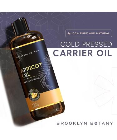 Brooklyn Botany Apricot Kernel Oil - 100% Pure & Natural Body, Hair, and Face Oil - 8 fl oz - Buy Online on GoSupps.com