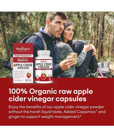 Organic Apple Cider Vinegar Capsules with Capsimax Formula | Powerful Diet Aid for Women & Men | Non-GMO | 2-Pack - Buy Online on GoSupps.com