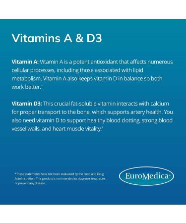 EuroMedica A-D-K2 Cardio Health Softgels - 60 Servings - Buy Online on GoSupps.com