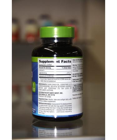 Buy Member's Mark CoQ10 200 mg Dietary Supplement (180 ct) - Boost Heart Health & Energy | Fast International Shipping - Buy Online on GoSupps.com