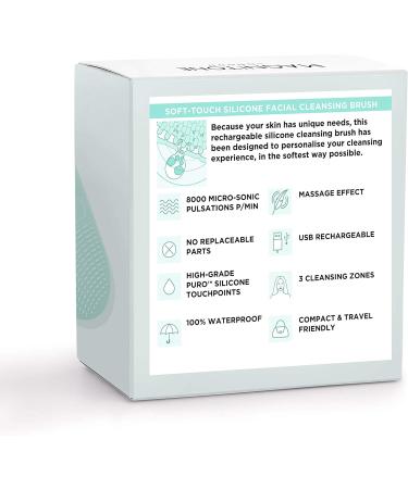 Magnitone Xoxo Silicone Facial Cleansing Brush - Green | Micro-Sonic Softtouch Technology - Buy Online on GoSupps.com