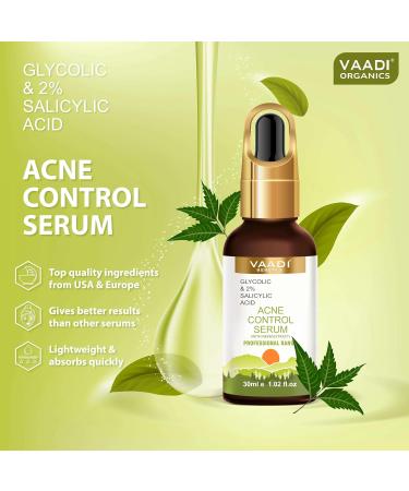 Anti Acne Face Serum | Glycolic & 2% Salicylic Acid - 30ml for Clear Skin - International Shipping Available - Buy Online on GoSupps.com