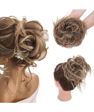 XXL Hair Extensions & Scrunchies - Voluminous Chocolate Brown & Dark Blonde Updos for Brides - Buy Online on GoSupps.com
