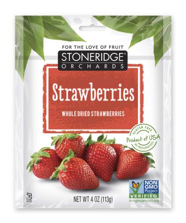 Stoneridge Orchards Strawberries Whole Dried Strawberries 4 oz (113 g)