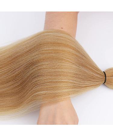 Pre Stretched Ombre Braiding Hair 30 8 Packs/Lot 27/613 Color | Yaki Texture | Hot Water Setting | Itch-Free Synthetic Extensions - Buy Online on GoSupps.com