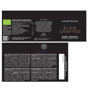 LAKRIDS BY B LOW Dark Truffle - Organic Chocolate-Covered Liquorice 265g | Premium Gourmet Treats - International Shipping Available - Buy Online on GoSupps.com