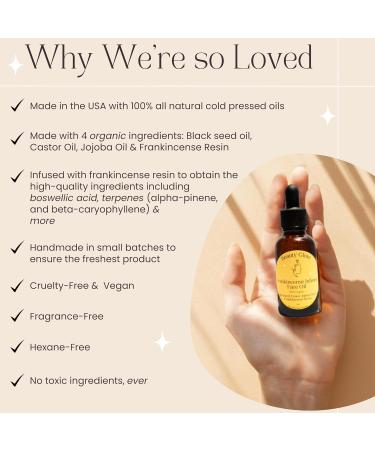 Frankincense Resin Infused Organic Oils - Anti-Aging Miracle Facial Moisturizer - Hydrating Cold Pressed Serum | Natural Skincare 1 Fl Oz - Buy Online on GoSupps.com