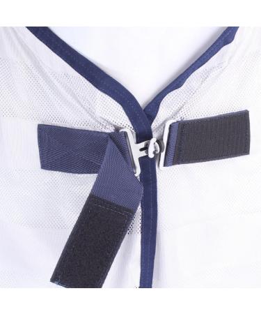 Busse Transport Fly Sheet - Stripe Silver (Navy) | 155 cm Back Length | International Shipping Available - Buy Online on GoSupps.com