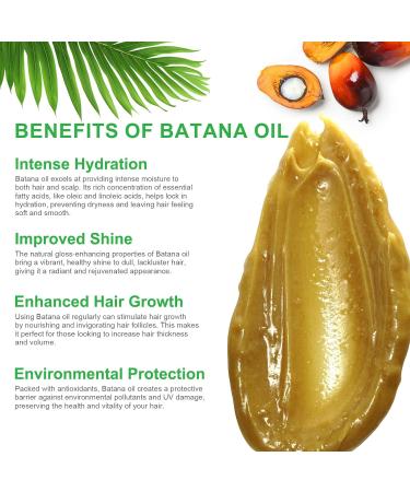 Huile de Batana 100% pure du Honduras - Stimule la pousse r duit la chute et densifie les cheveux - Pour hommes et femmes - 8 oz 120 g (Lot de 2) - Buy Online on GoSupps.com