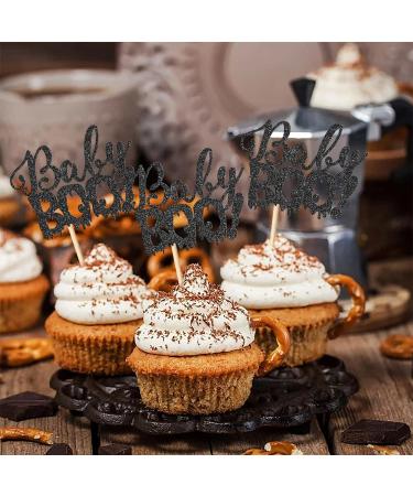 24 Pack Halloween Cupcake Toppers Glitter Baby Boo Cake Picks Little Boo Cake Decoration for Happy Halloween Theme Baby Shower Birthday Party Cake Decorations Supplies Black 18 - Buy Online on GoSupps.com