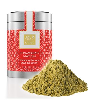 Buy Tea Uniqo Strawberry Matcha Powder | Authentic Japanese Green Tea for Drinks Desserts & Cooking - No Artificial Dyes - Buy Online on GoSupps.com