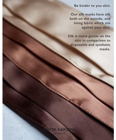 KARIZMA Beverly Hills Silk Face Mask Collection: Designer Mulberry Silk Masks for Women - Skin Tones - Buy Online on GoSupps.com