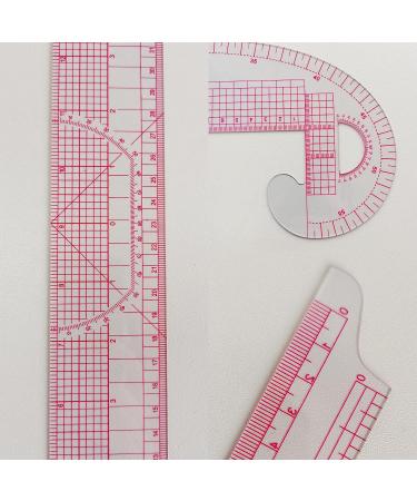 HLZC 15-Piece French Curve Ruler Set for Pattern Making - Clear Sewing Rulers for Beginners and Designers - Buy Online on GoSupps.com