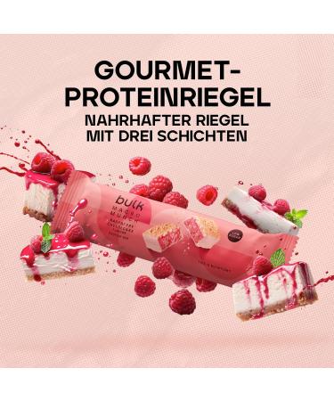 Bulk Macro Munch Raspberry Cheesecake Protein Bars - 62g Box of 12 International Shipping Available - Buy Online on GoSupps.com