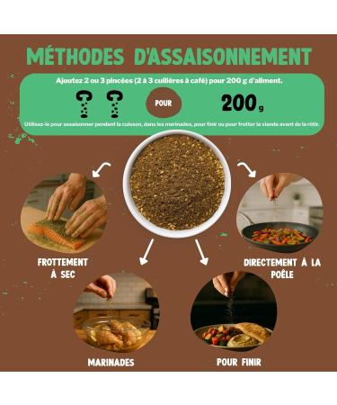 THE PINCH Zaatar Arabic Seasoning 100% Natural - Saveur authentique libanaise avec du sumac. Facile utiliser sur les salades les l gumes r tis le houmous et les patates douces. 400g Zaatar Easypack - 300 g - Buy Online on GoSupps.com
