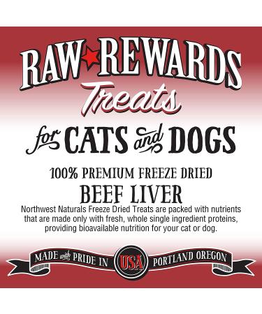 Northwest Naturals Freeze-Dried Beef Liver Treats for Dogs and Cats - 10 oz Gluten-Free Pet Food Pack - Buy Online on GoSupps.com