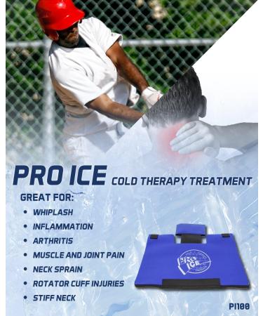 Pro Ice Scapula/Cervical Cold Ice Wrap with Inserts - Fast Pain Relief - Buy Online on GoSupps.com