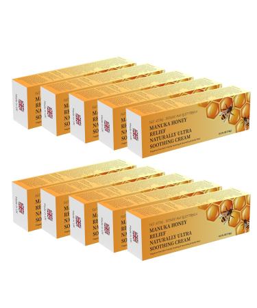 14 Pack Organic Natural Manuka Honey Eczema Ointment Rash Cream Gentle Plant-Based Soothing Balm Psoriasis Jock Itch Irritable Skin Dry Skin Feet Hand All Body Adults & Kids 0.5 Fl Oz (Pack of 14)